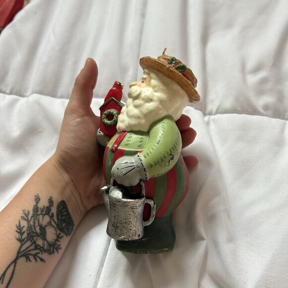 The White Barn Candle Co. Christmas Santa Candle 7" Holiday Cardinal Vintage 90s - Picture 6 of 10